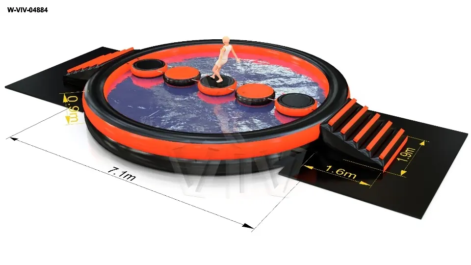 Swimming pool - Collection Fun in Black commercial inflatable action game