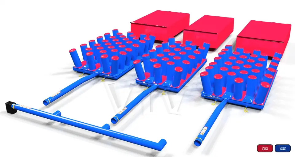 Triple Jump cushion for trampoline Euroviva commercial inflatable action game