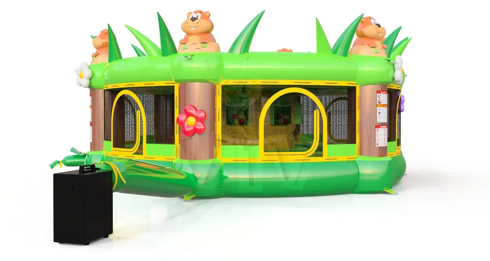 Whack-a-Mole beavers (for kids) commercial inflatable action game