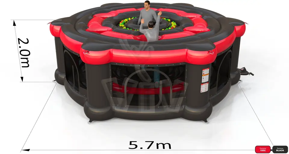 Whack-a-Mole Fun in Black for adults commercial inflatable action game