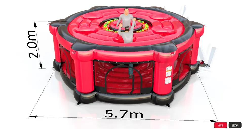 Whack-a-Mole Fun in Black for adults commercial inflatable action game