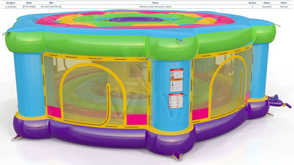 Whack-a-Mole Startup for adults commercial inflatable action game