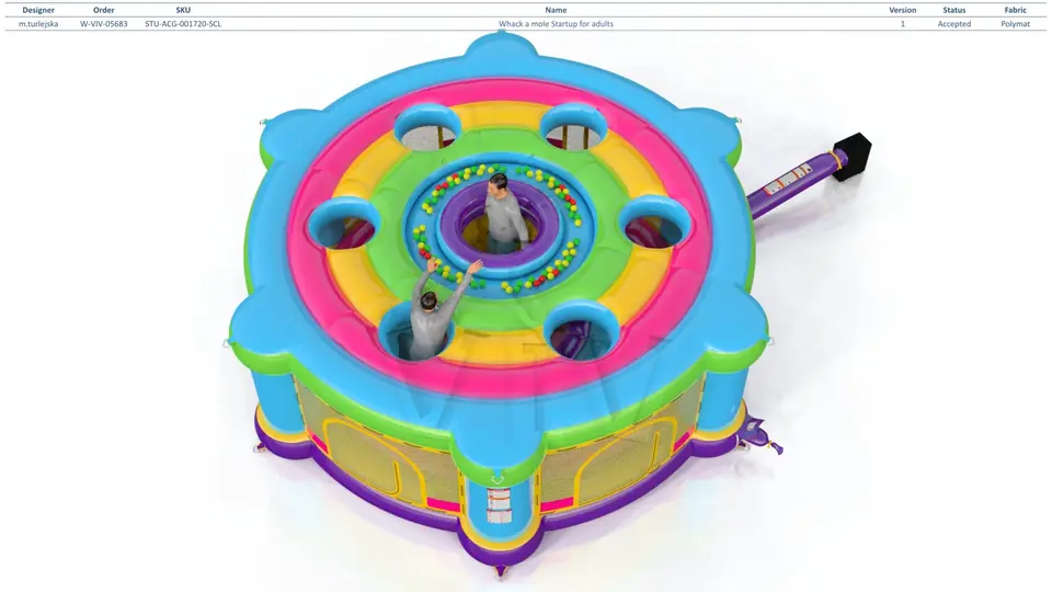 Whack-a-Mole Startup for adults commercial inflatable action game