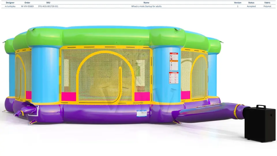 Whack-a-Mole Startup for adults commercial inflatable action game