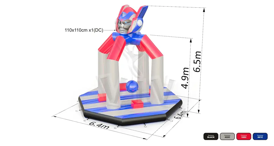 Wrecking Ball Extreme Demolition Robot commercial inflatable action game