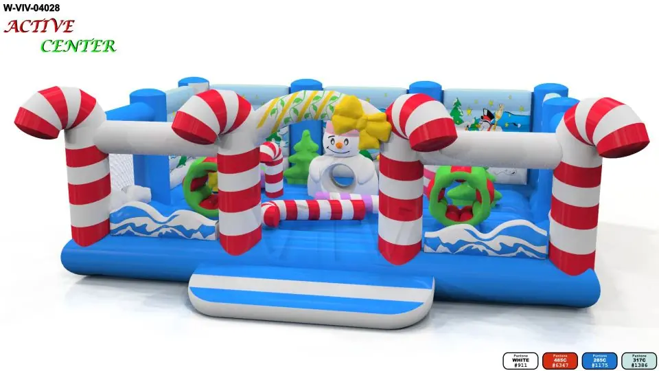 Active Center Candy Cane - Collection Winter commercial inflatable active center