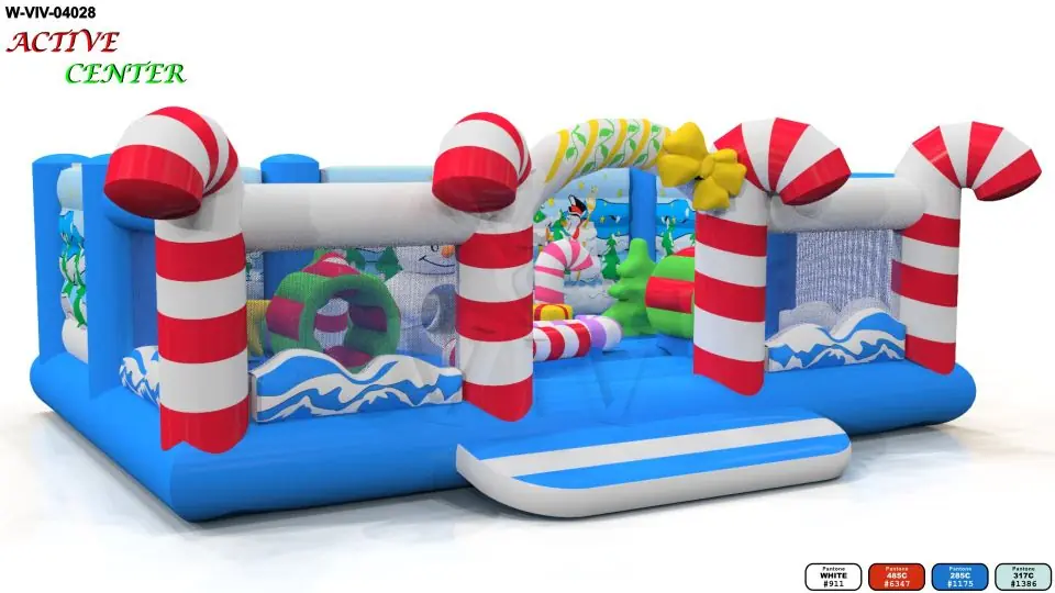 Active Center Candy Cane - Collection Winter commercial inflatable active center