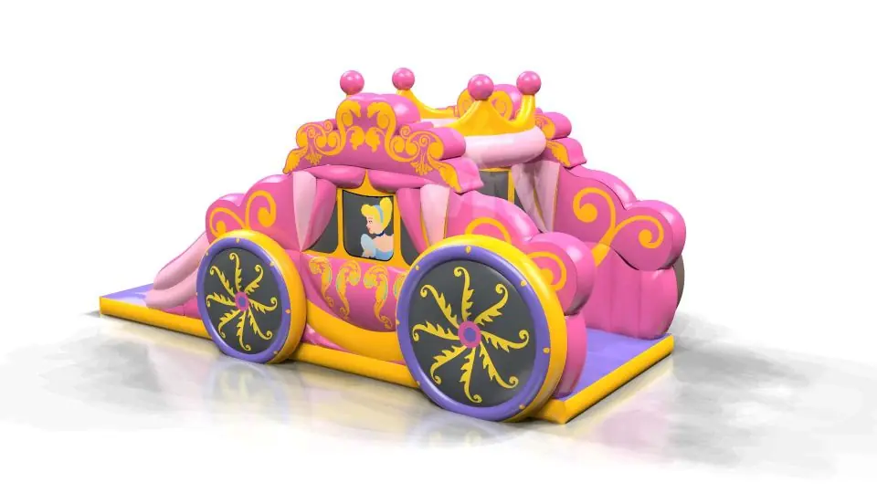 Active Center Carriage with Slide - Pink Collection commercial inflatable active center