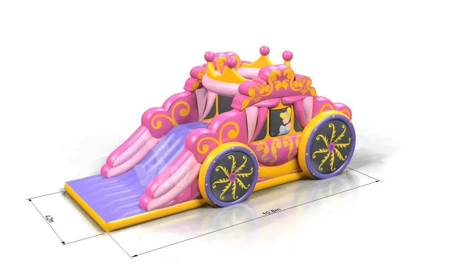 Active Center Carriage with Slide - Pink Collection commercial inflatable active center
