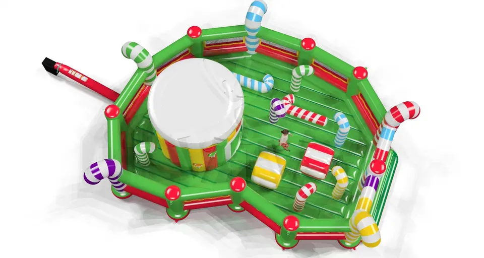 Active Center Christmas Elves - Collection Winter commercial inflatable active center