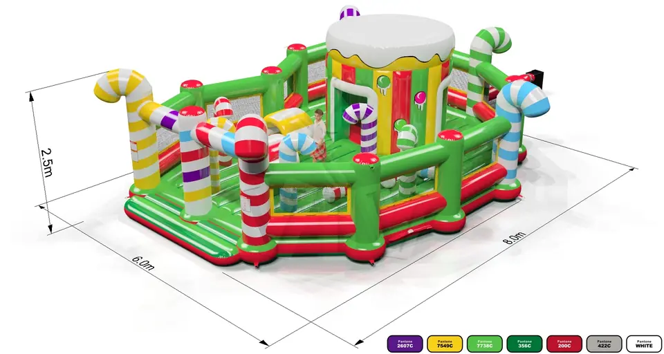 Active Center Christmas Elves - Collection Winter commercial inflatable active center