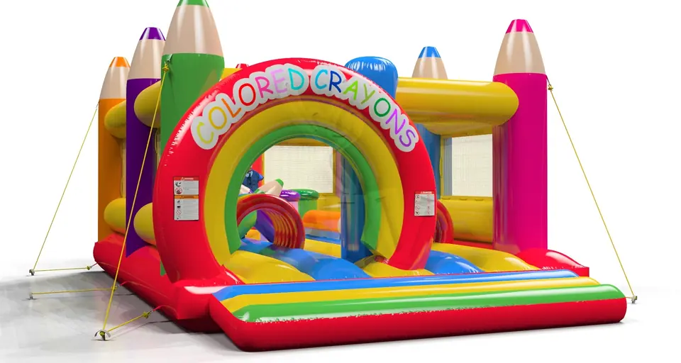 Active Center Crayons commercial inflatable active center