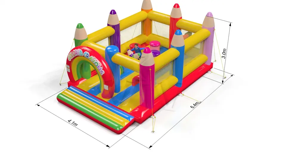 Active Center Crayons commercial inflatable active center