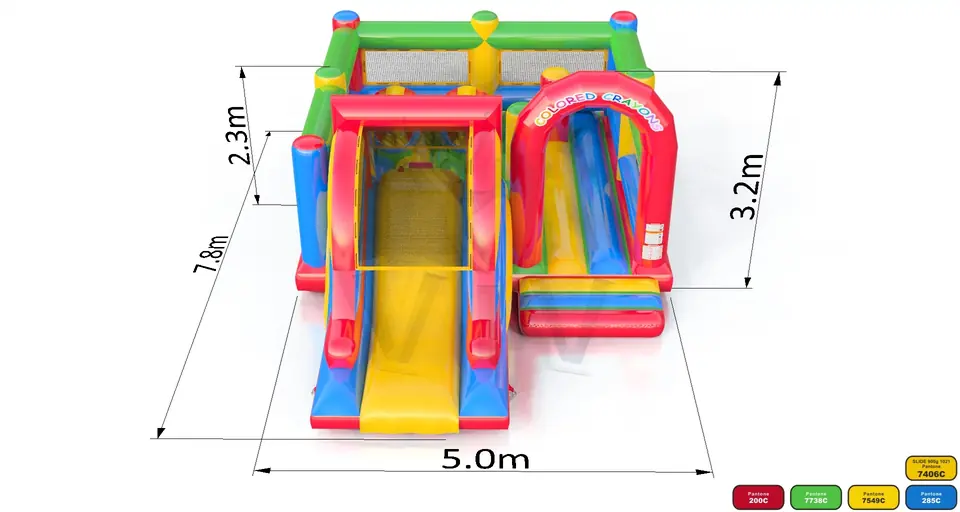 Active Center Crayons commercial inflatable active center