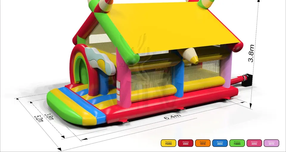 Active Center Crayons with roof commercial inflatable active center