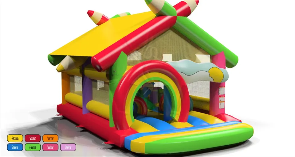 Active Center Crayons with roof commercial inflatable active center