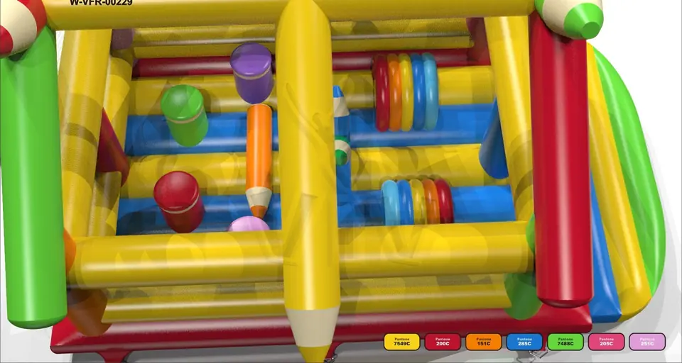 Active Center Crayons with roof commercial inflatable active center