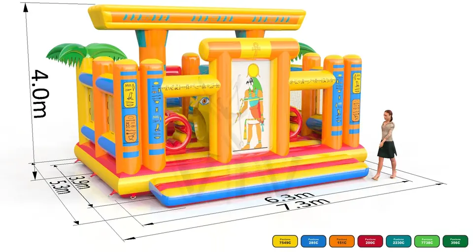 Active Center Faraon Tomb commercial inflatable active center
