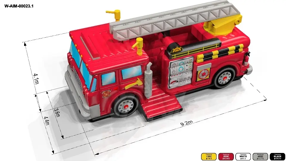 Active Center Fire truck - Vehicles Collection commercial inflatable active center
