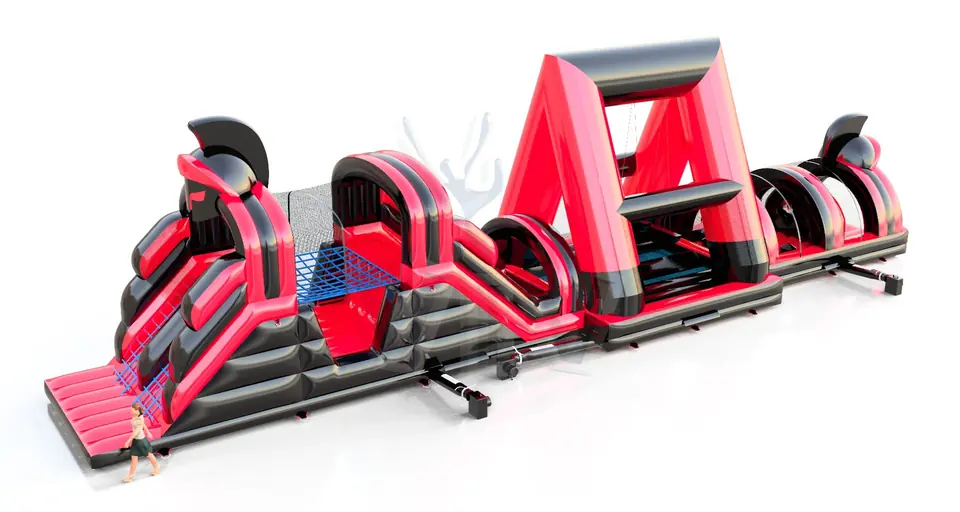 Active Center Gladiators Fun in Black commercial inflatable active center