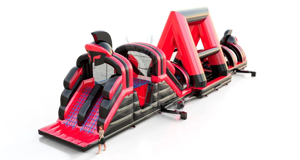 Active Center Gladiators Fun in Black commercial inflatable active center