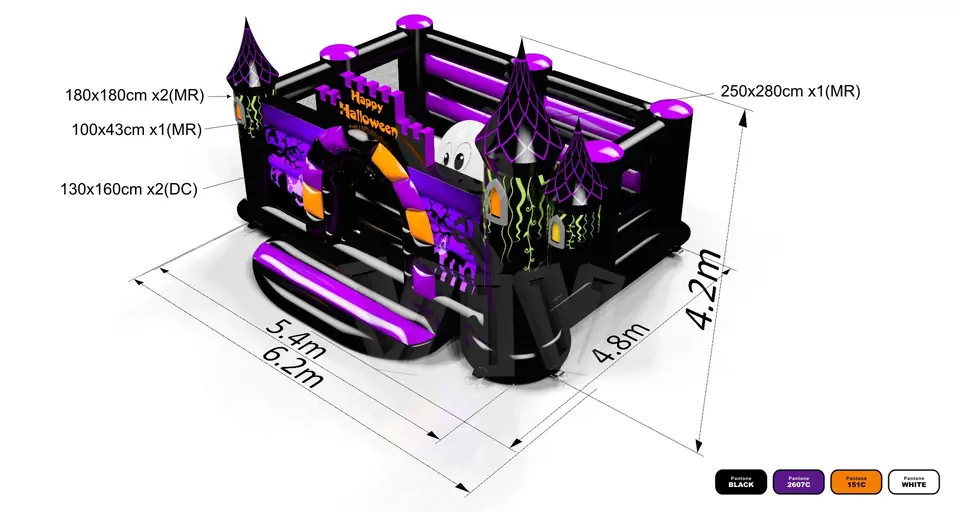 Active Center Happy Halloween commercial inflatable active center