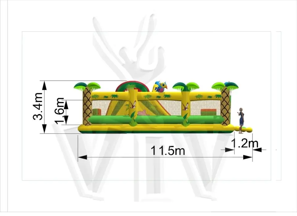 Active Center Jungle (corrected) commercial inflatable active center