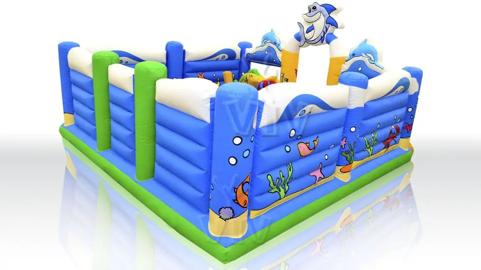 Active Center Oceanic with wall commercial inflatable active center