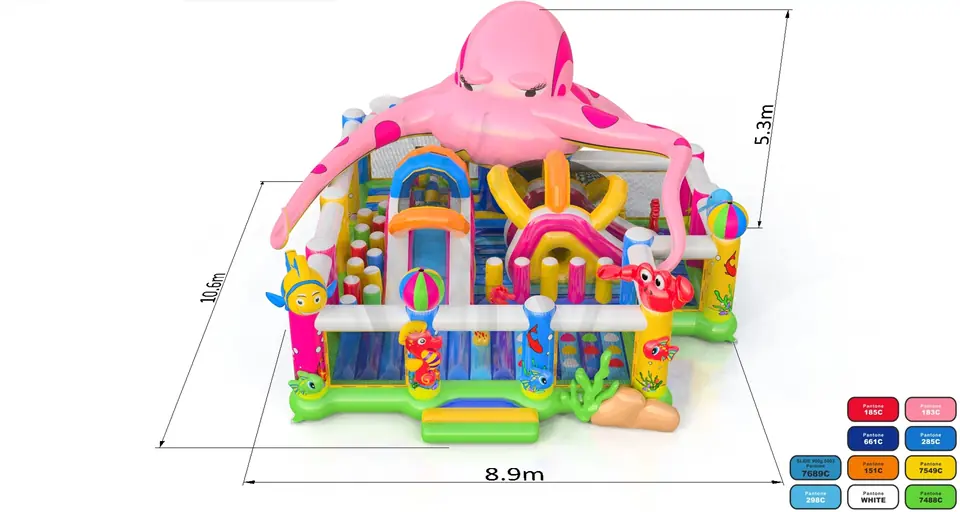 Active Center Octopus commercial inflatable active center