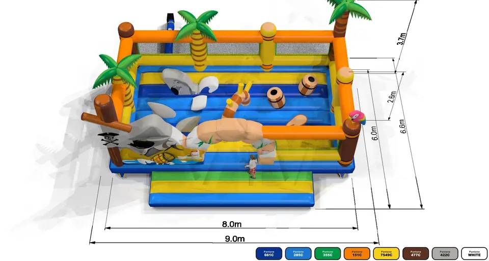 Active Center Pirates - Collection Pirate commercial inflatable active center