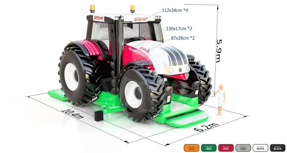Active Center Tractor Steyr commercial inflatable active center