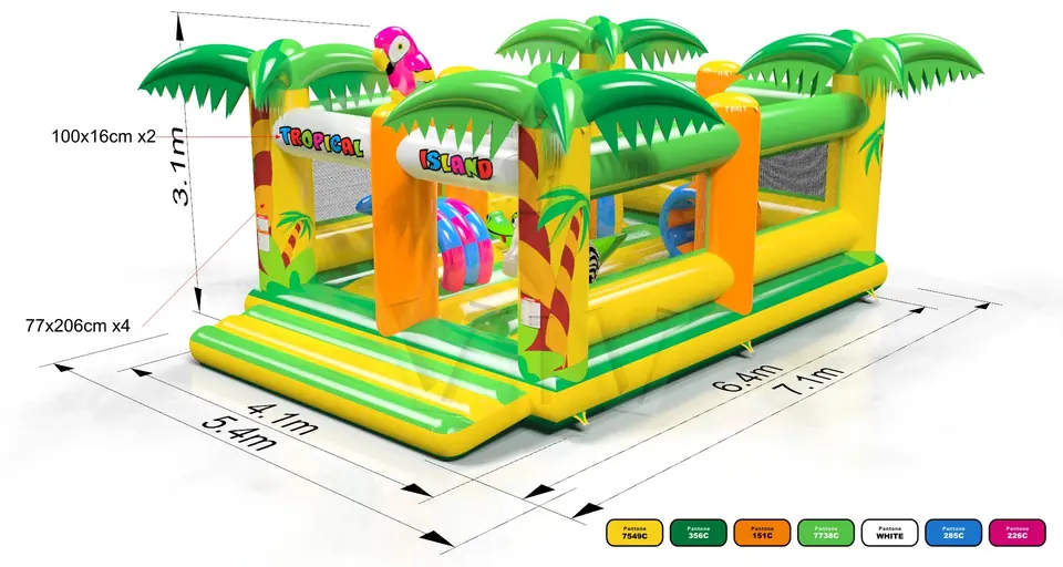 Active Center Tropical Islands commercial inflatable active center
