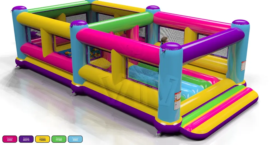 Active Center with pool Startup commercial inflatable active center