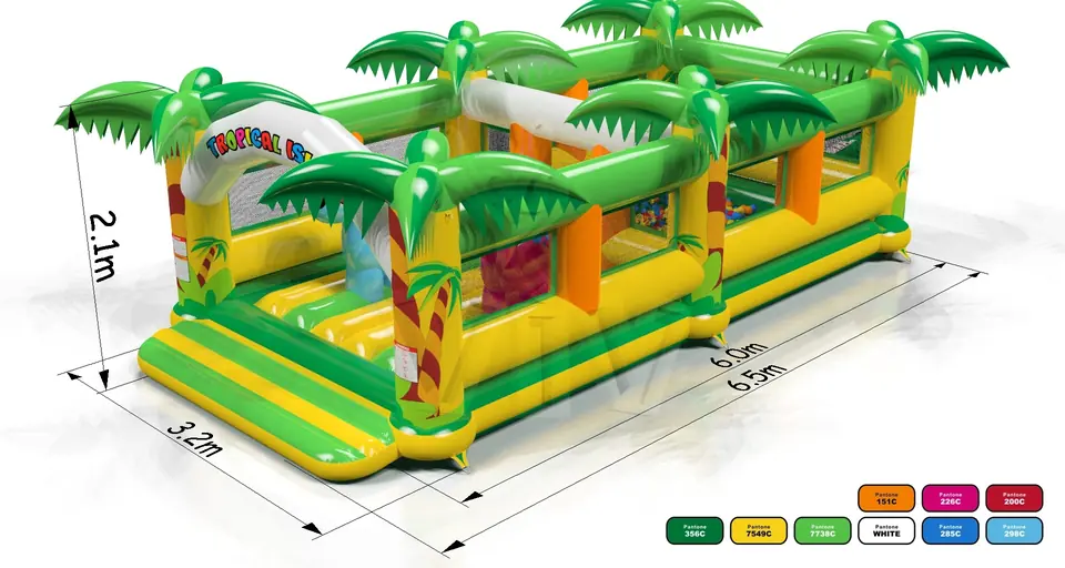 Ballpool with Active Center Tropical Islands commercial inflatable active center