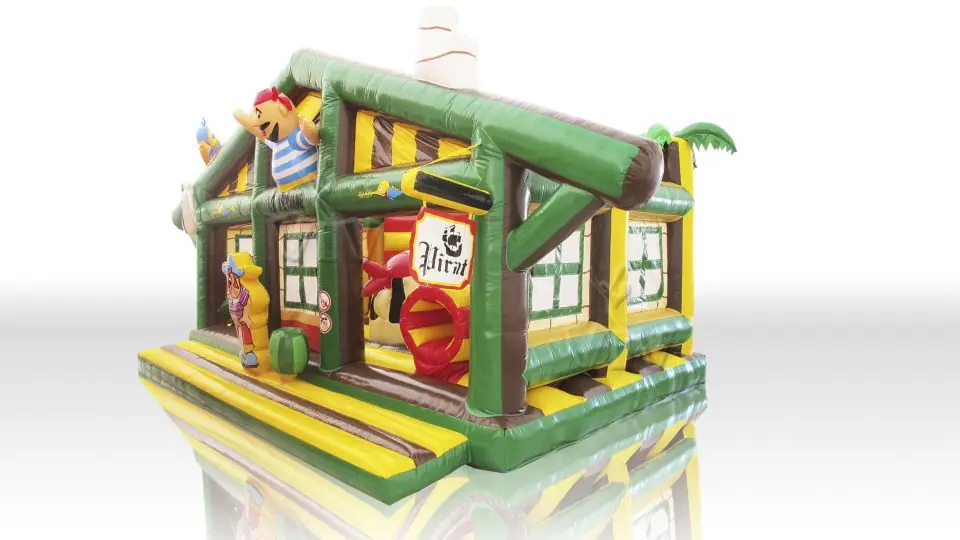 Green Active Center Pirates commercial inflatable active center