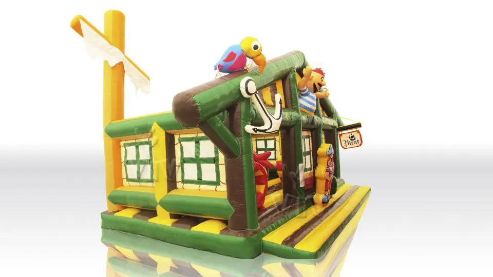Green Active Center Pirates commercial inflatable active center
