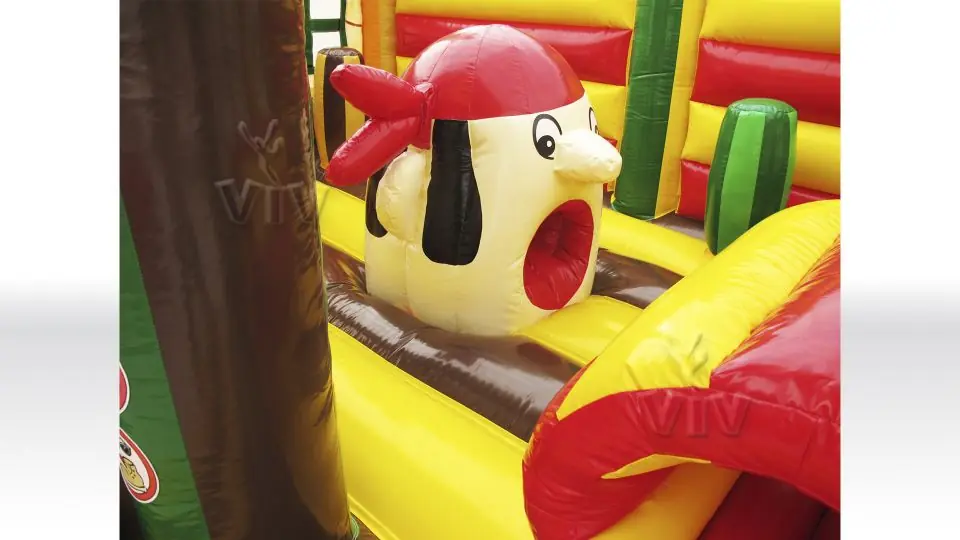 Green Active Center Pirates commercial inflatable active center