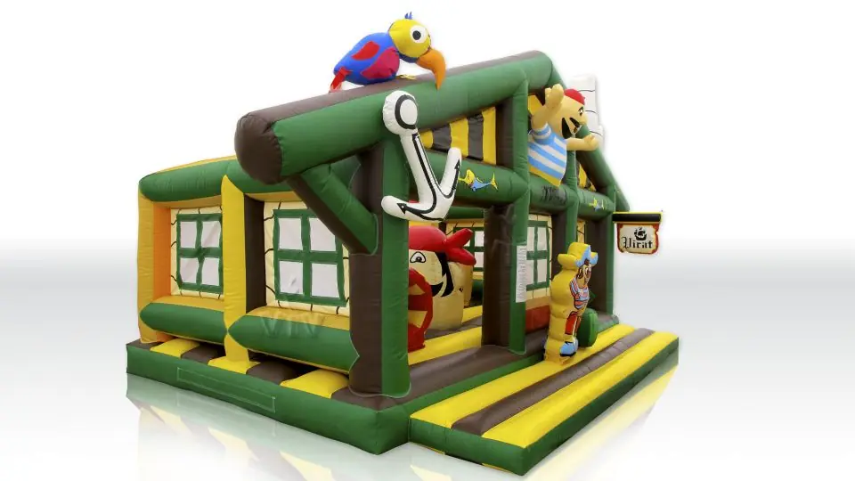 Green Active Center Pirates commercial inflatable active center