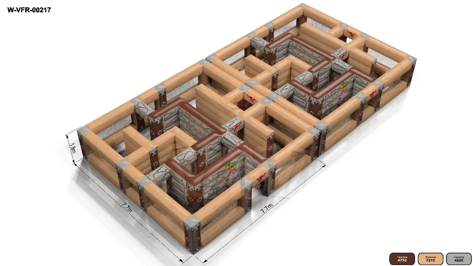 Maze commercial inflatable active center