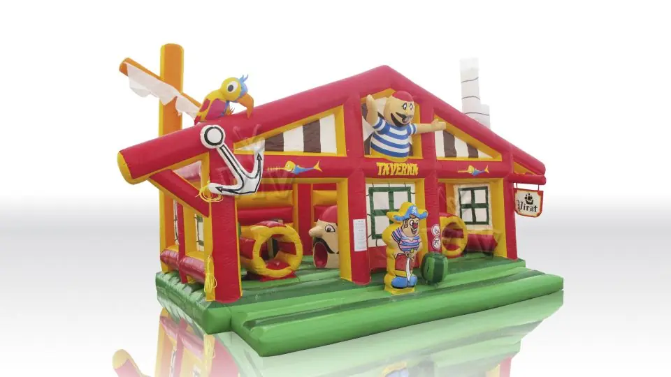 Red Active Center Pirates commercial inflatable active center