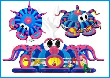 Sea bug (with internal and external print) commercial inflatable active center