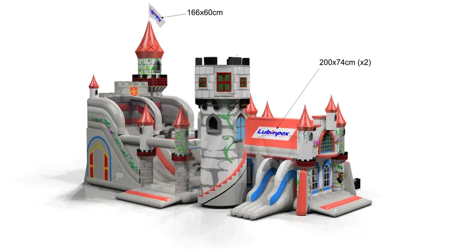 Slide Castle commercial inflatable active center