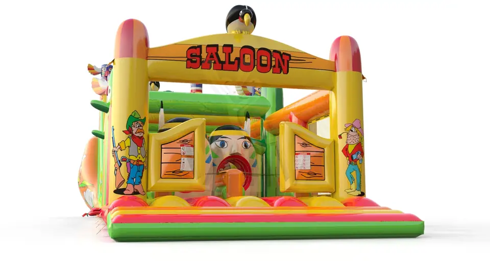 Slide Saloon with Active Center commercial inflatable active center