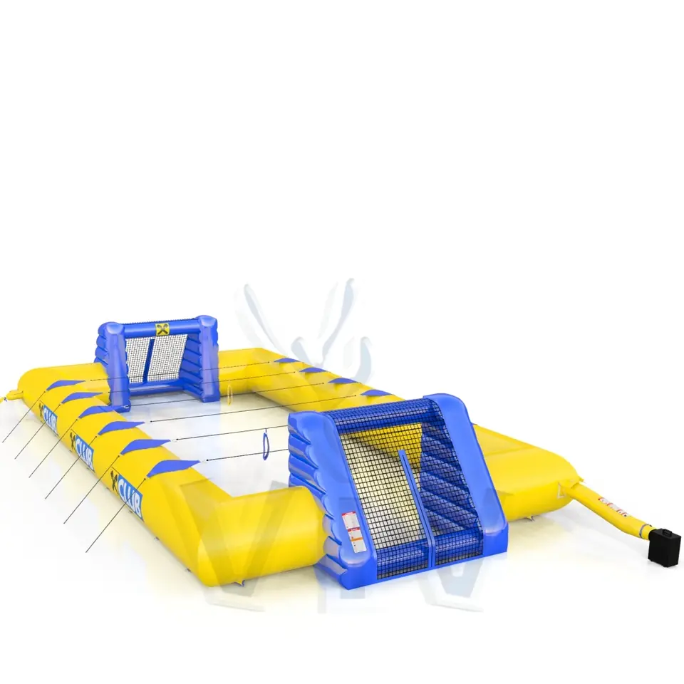Soccer field with ropes Raiffeisen Club commercial inflatable active center