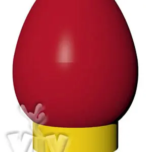 Balloon `hard boiled egg` with wide base 7 m commercial promotional inflatable balloon