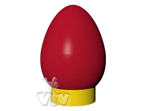 Balloon `hard boiled egg` with wide base 8 m commercial promotional inflatable balloon