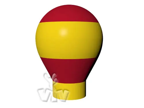 Balloon with gondola without narrowing 3 m commercial promotional inflatable balloon