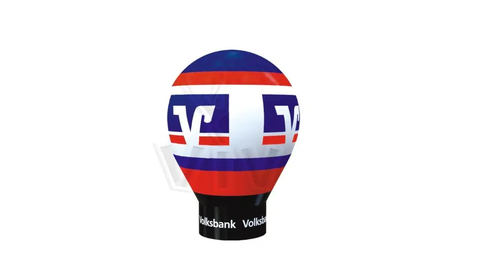 Balloon with gondola without narrowing 4.4 x 4.4 x 6 m commercial promotional inflatable balloon