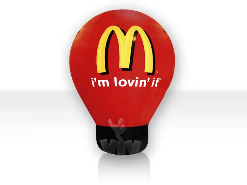 Balloon with gondola without narrowing 4 m McDonald commercial promotional inflatable balloon