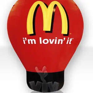 Balloon with gondola without narrowing 4 m McDonald commercial promotional inflatable balloon